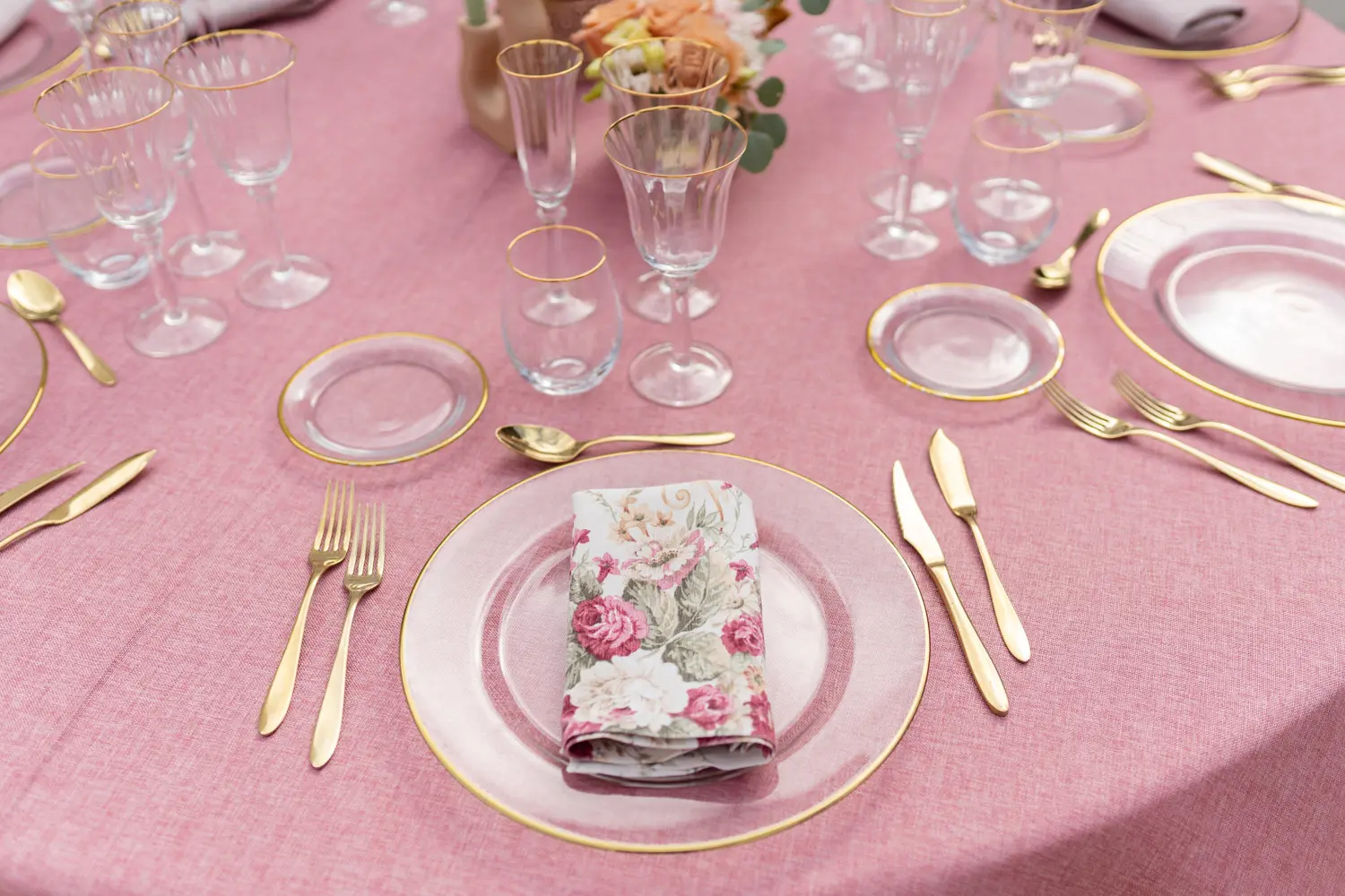 Inspiración de mesa Floral Pink