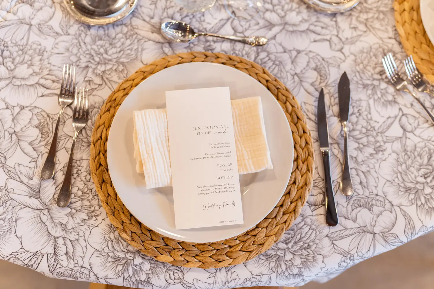 Inspiración de mesa Peonías