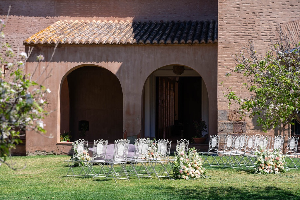 Silla forja blanca (ELEGIR COJÍN)