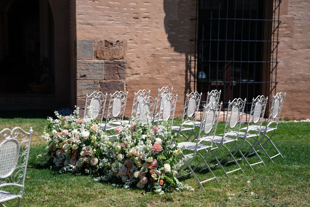 Silla forja blanca (ELEGIR COJÍN)