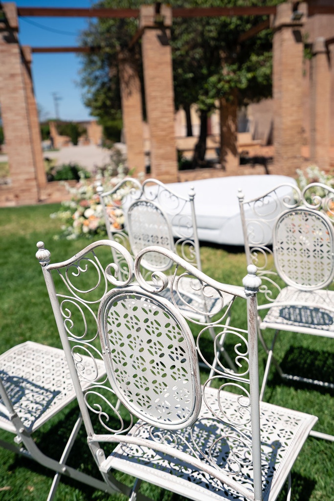 Silla forja blanca (ELEGIR COJÍN)