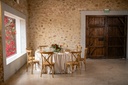 Silla Cross back madera natural