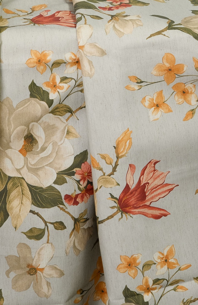 Mantel Azul flor campiña cuadrado 3.60