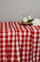 Mantel Vichy XL rojo redondo 3.5