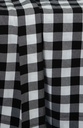 Mantel Vichy XL negro rectangular 3.50×2.40