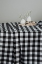 Mantel Vichy XL negro redondo 3.5
