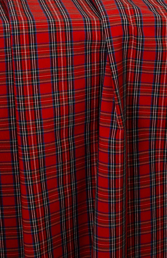 Mantel Tartán Rojo Navidad cuadrado 3.60