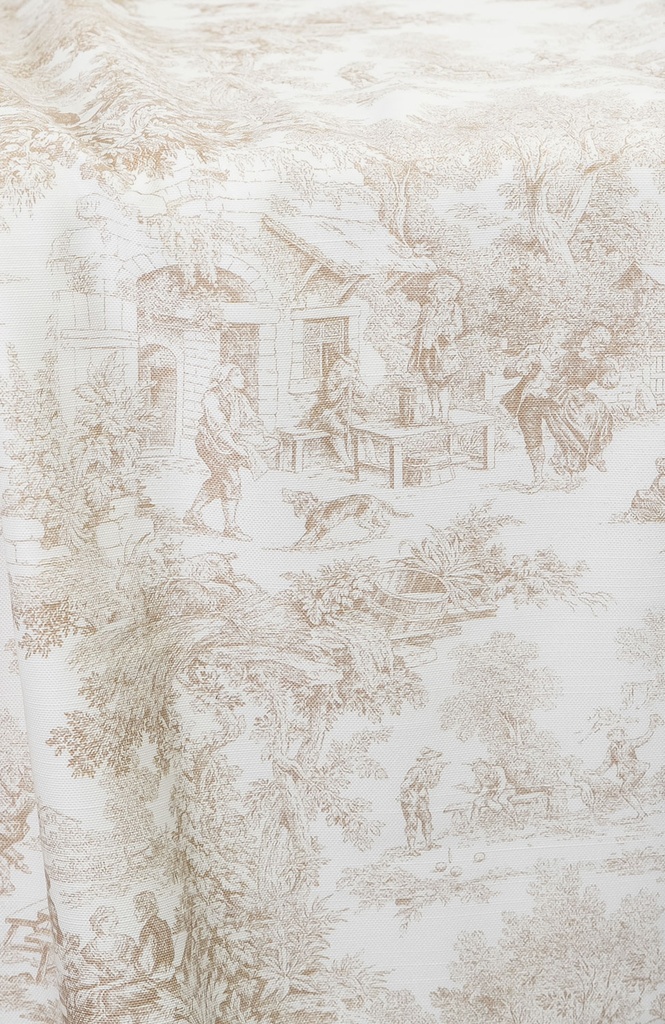 Mantel Toile de joy beige cuadrado 3.60