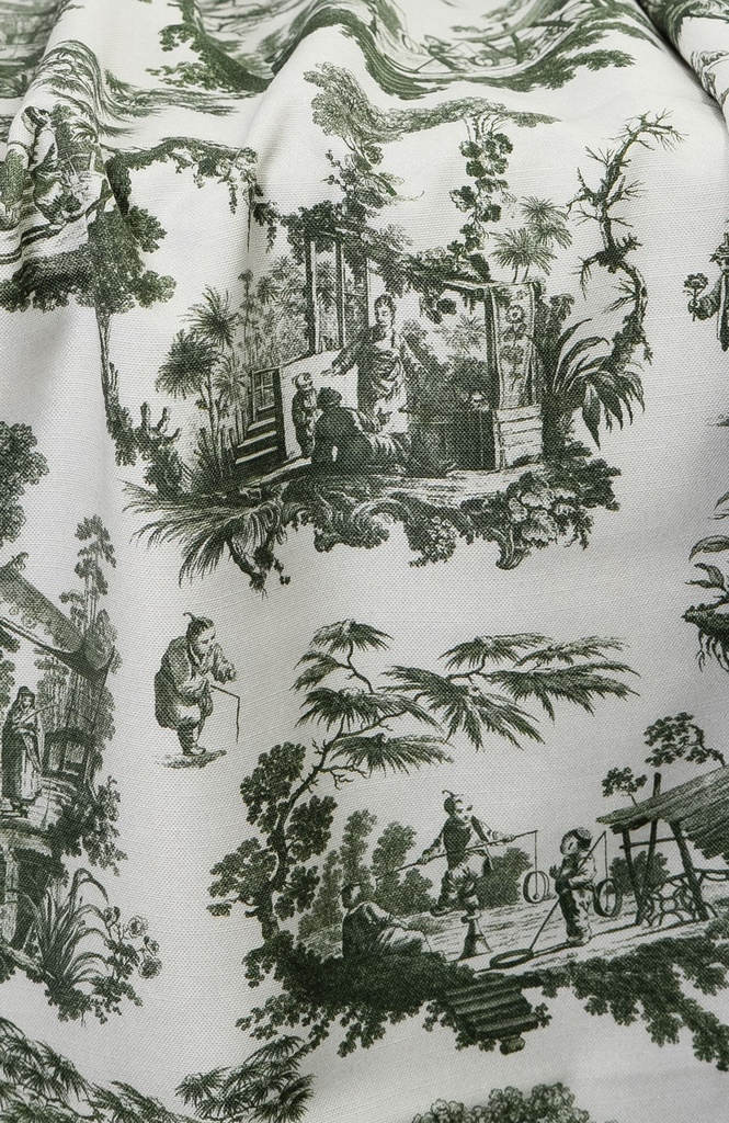 Mantel Toile de joy verde cuadrado 3.60