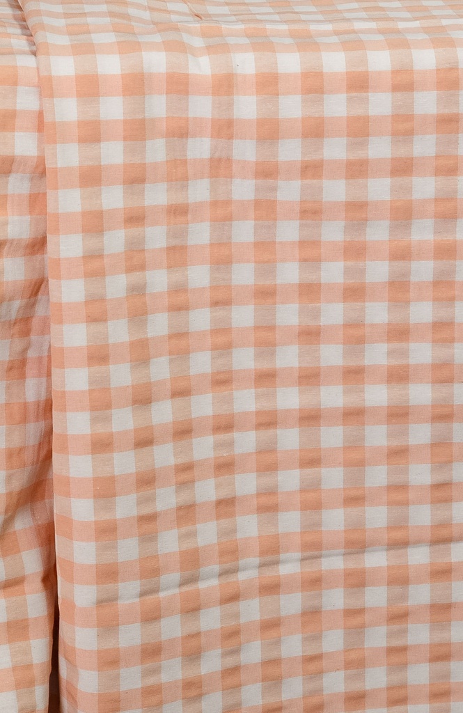 Mantel Vichy Melocotón cuadrado 3.60