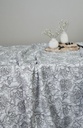 Mantel Flor blanco/negro cuadrado 3.60