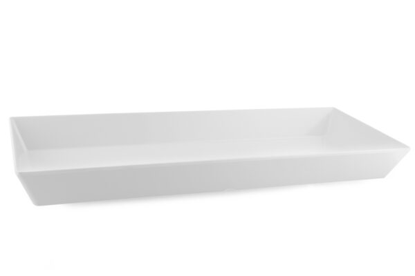 Bandeja Fuente blanca rectangular 50x20x4