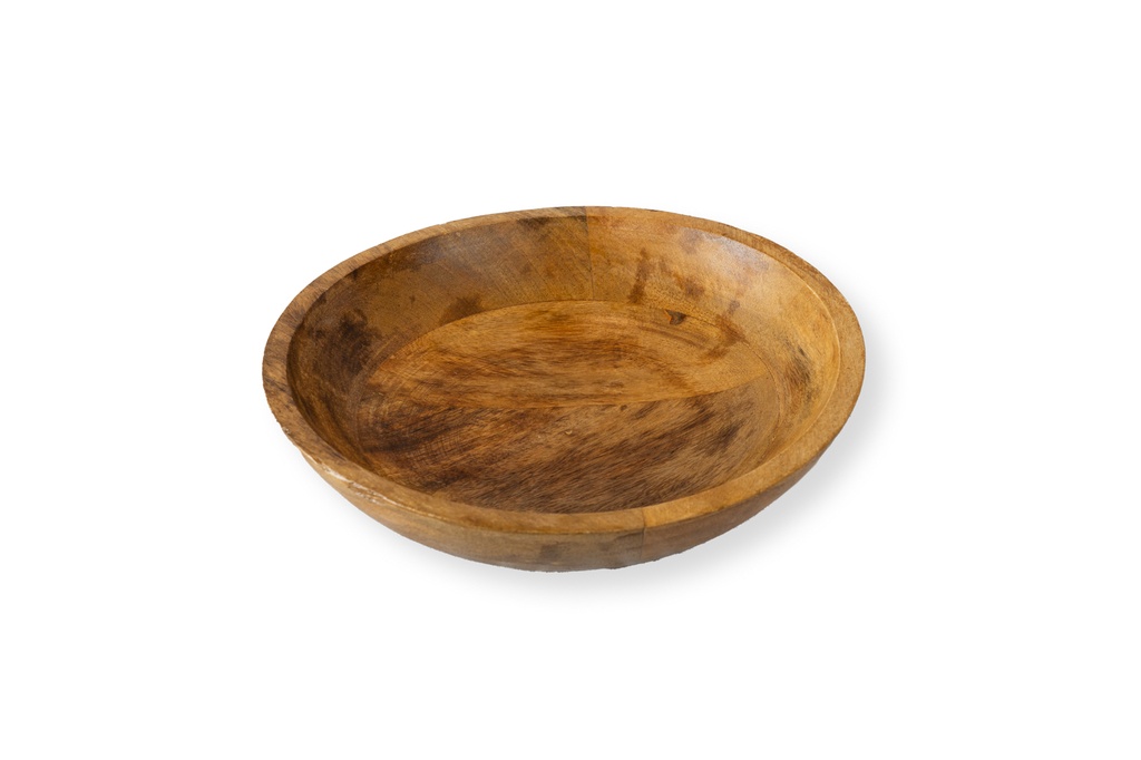 Fuente madera redonda rústica 30