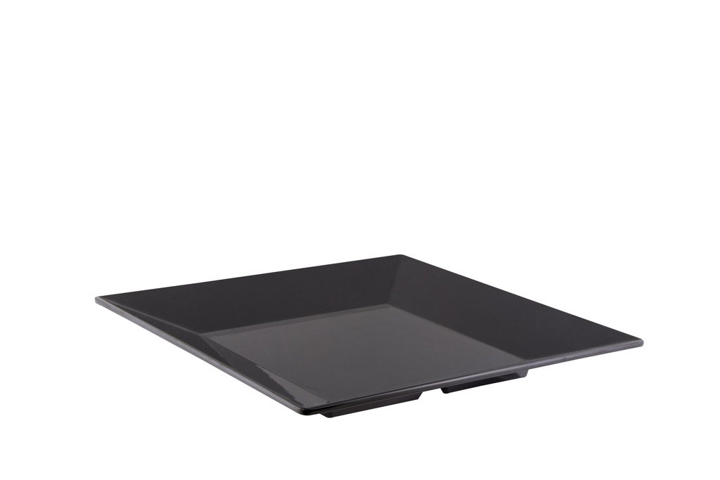 Bandeja melamina negra cuadrada ala 35×35