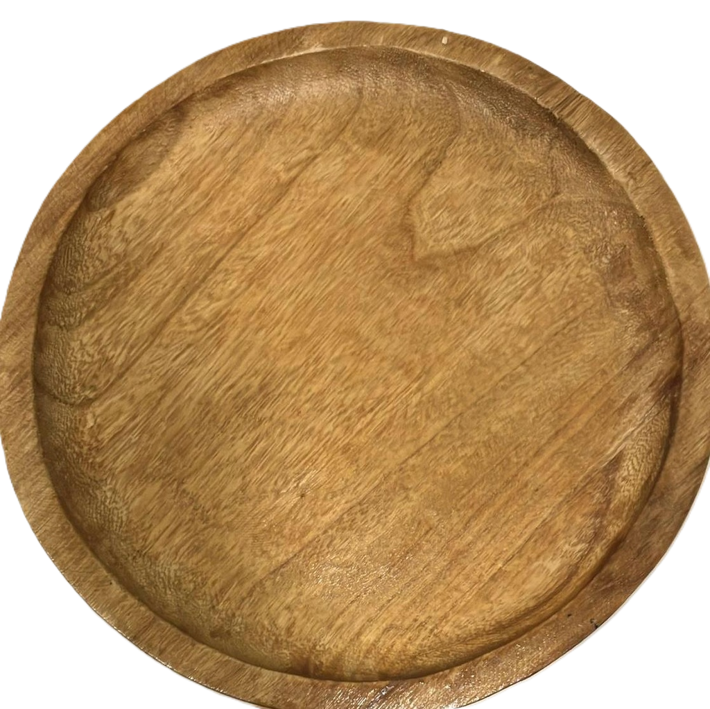 Plato madera 30