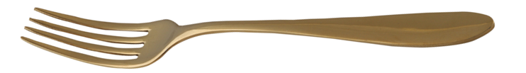 Tenedor trinchero dorado