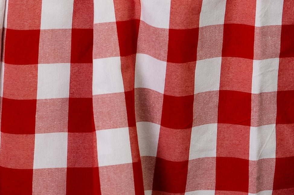 Mantel Vichy XL Rojo rectangular 3.50×2.40