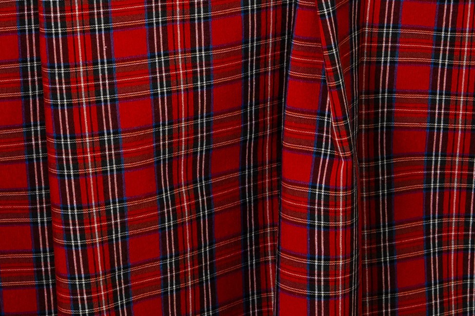 Mantel Tartán Rojo Navidad cuadrado 3.60