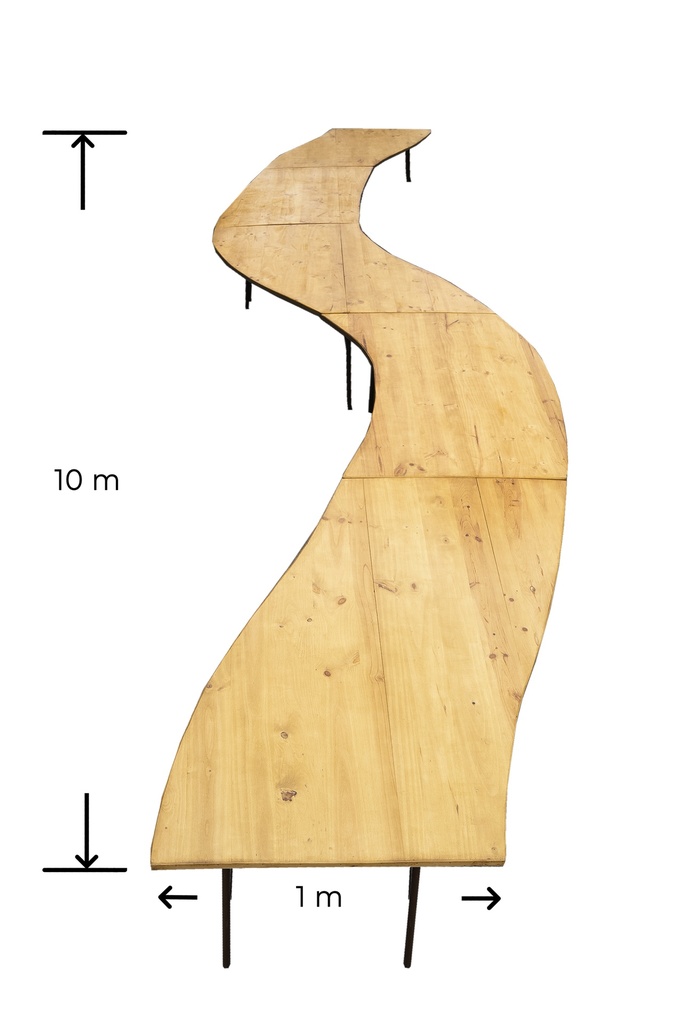 Mesa madera serpiente