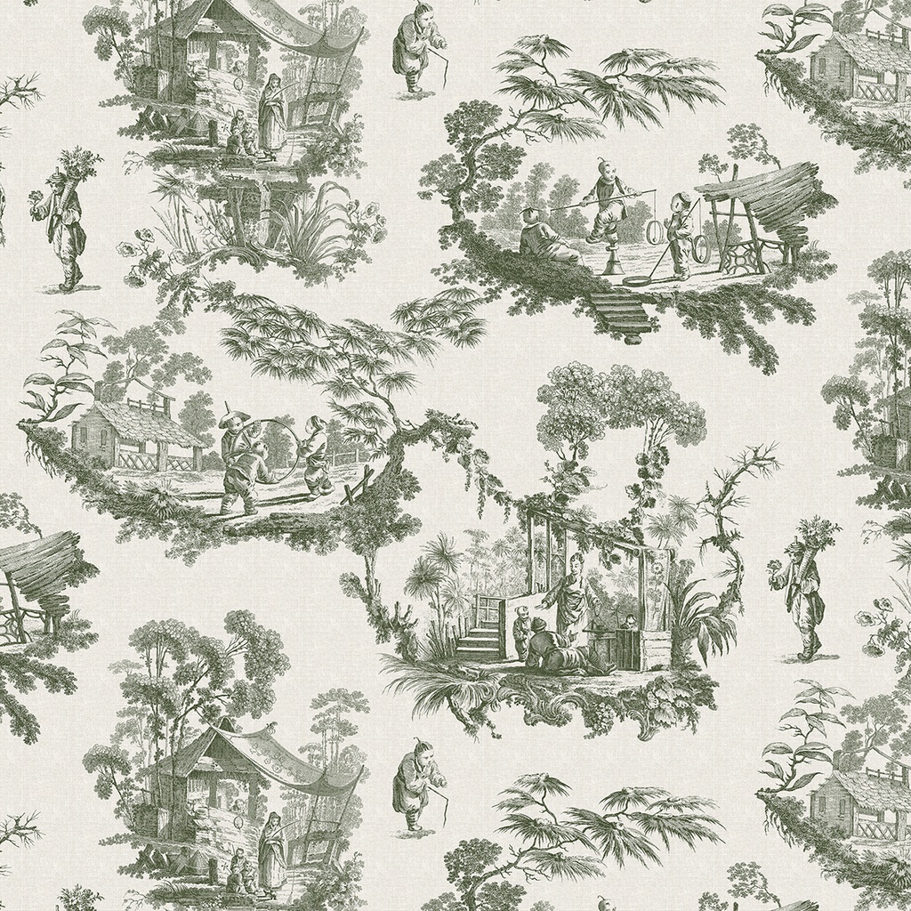 Mantel Toile de joy verde cuadrado 3.60