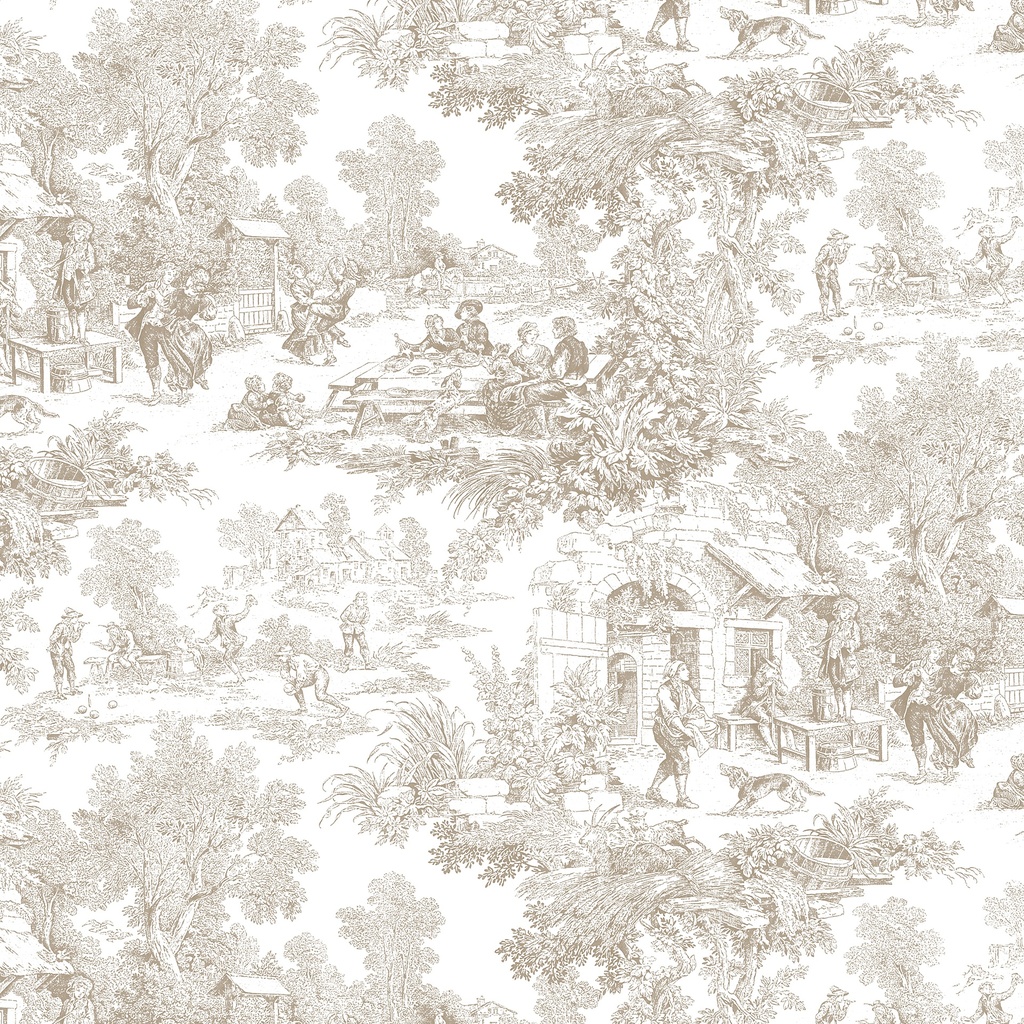 Mantel Toile de joy beige cuadrado 3.60