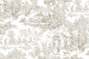 Mantel Toile de joy beige cuadrado 3.60