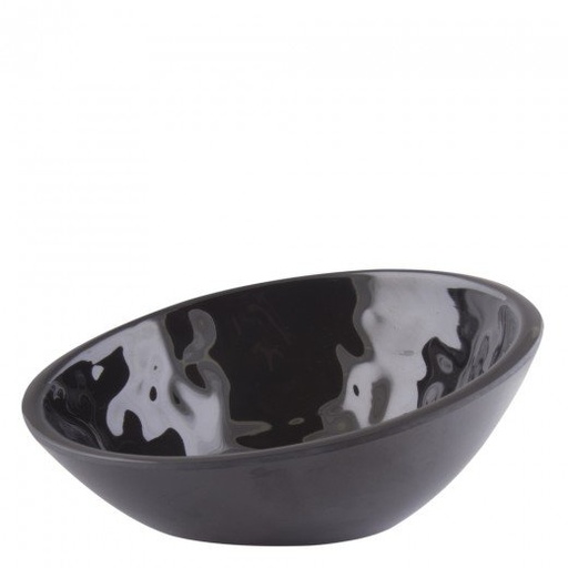 [VA007] Bol redondo negro curvo 10×3