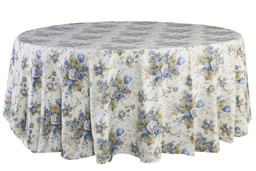 [MA033] Mantel Jardín inglés azul Cuadrado 3.50