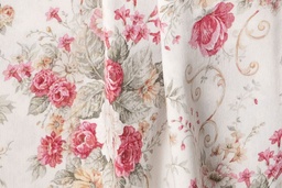 [MA049] Mantel Jardín inglés granate redondo 3.50