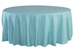 [MA062] Mantel Azul turquesa redondo 3.50