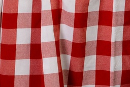 [MA039] Mantel Vichy XL rojo/blanco redondo 3.5