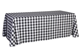 [MA009] Mantel Vichy XL negro/blanco rectangular 3.50×2.40