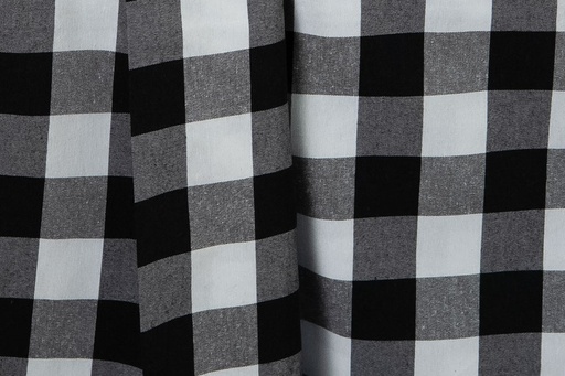 [MA009] Mantel Vichy XL Negro rectangular 3.50×2.40