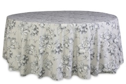 [MA041] Mantel Peonia gris cuadrado 3.60