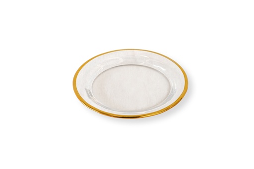 [VA020] Plato pan filo dorado*