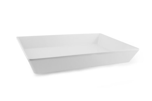 [BA002] Bandeja Fuente blanca rectangular 35x25x4