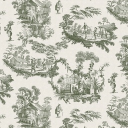 [MA094] Mantel Toile de joy verde cuadrado 3.60