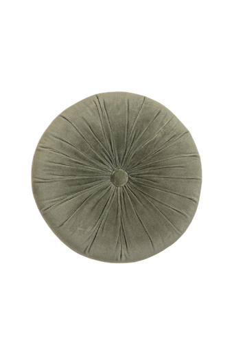 [CJ006] Cojín terciopelo verde soft d38