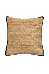 [CJ023] Cojín Yute negro 40x40